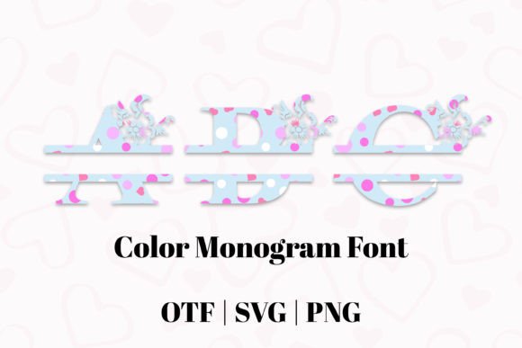 Blossom Monogram Blue: A Font That Blooms with Personality