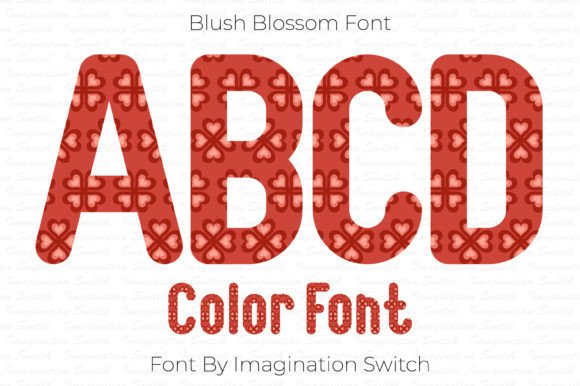 Blush Blossom: A Typographic Touch of Color for Your Designs