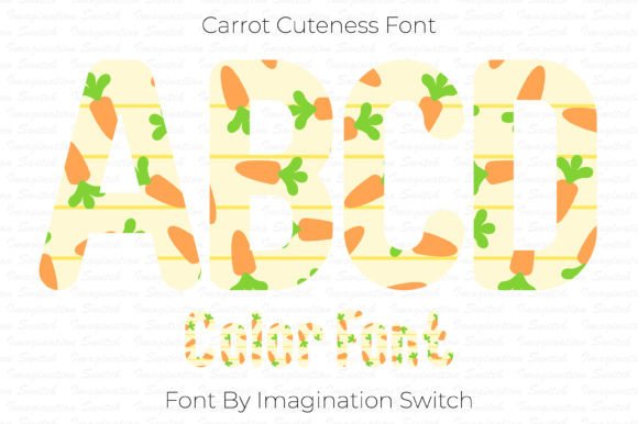 Carrot Cuteness: A Fresh Take on Colorful Typography