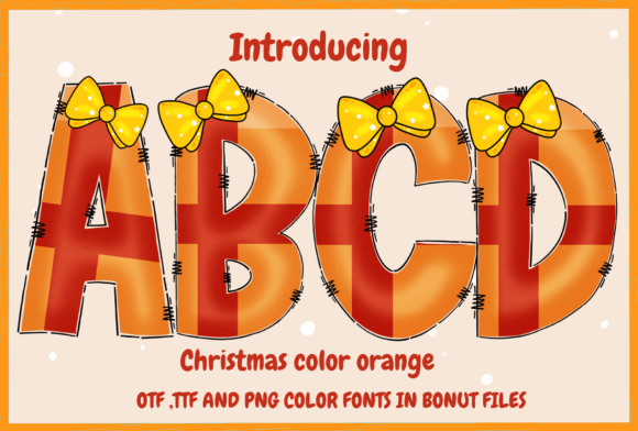 Christmas Color Orange: A Festive Font for Creative Projects