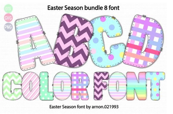 Easter Season Font: A Burst of Color for Your Creative Projects