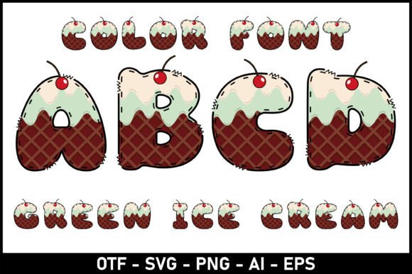 Green Ice Cream: A Playful Font for Creative Projects