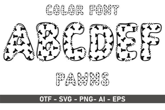 Pawns: A Playful Typeface for Creative Brands