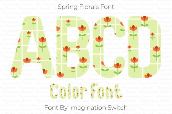 Spring Florals: A Typeface That Blooms with Color and Creativity