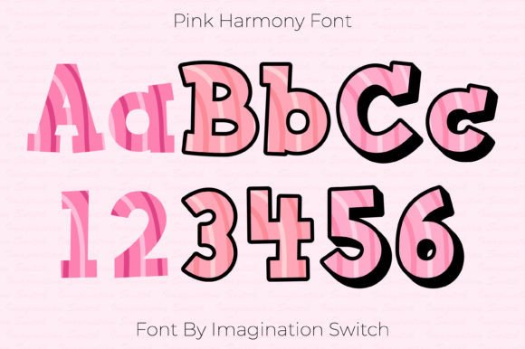 Unleash Vibrant Creativity with the Pink Harmony Typeface