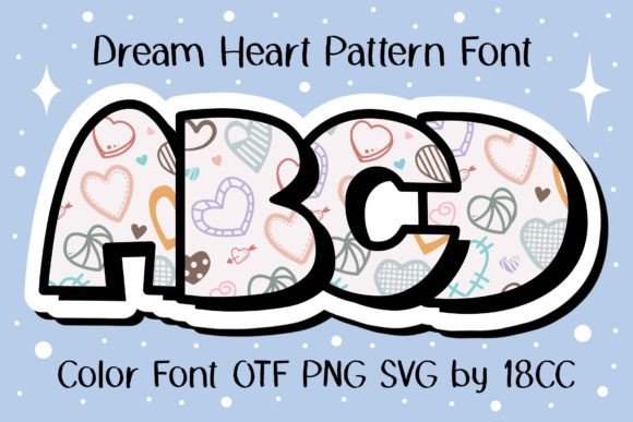 Why Dream Heart Is the Playful Pattern Font Your Brand Needs